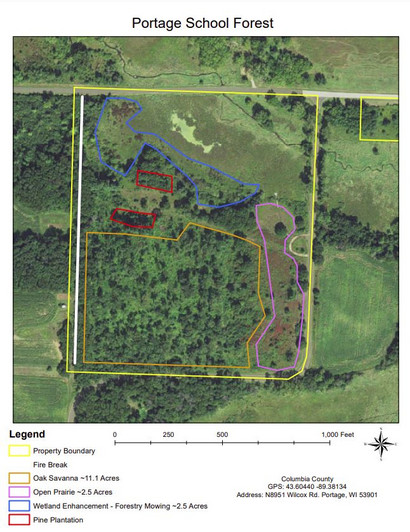 Map of School Forest