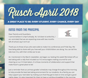 April Newsletter