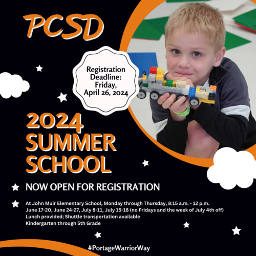 Summer School Registration Now Open Graphic 2024