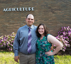 Ms. Bays with her future husband, Ben.